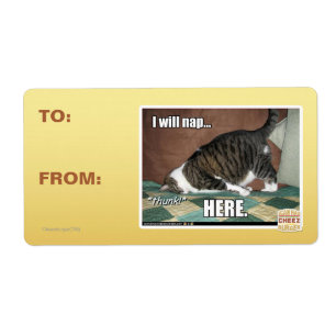 Ik ga hier slapen etiket