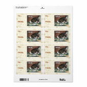 Ik ga hier slapen etiket (Full Sheet)