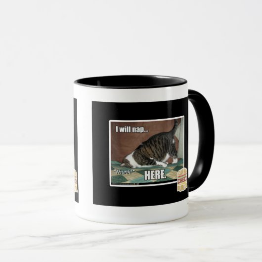 Ik ga hier slapen mok (Voorkant rechts)