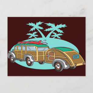 Ik ga in m'n woody. briefkaart