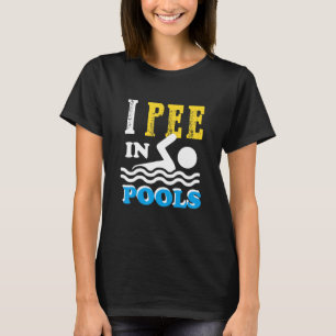 Ik ga in pools Swim Team Funny voor mannen Kinder T-shirt