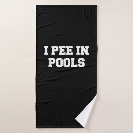 Ik ga in pools zitten waar grappig Sarcastisch zwe Badhanddoek (Badhanddoek)