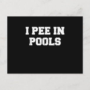 Ik ga in pools zitten waar grappig Sarcastisch zwe Briefkaart
