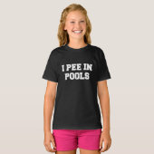 Ik ga in pools zitten waar grappig sarcastisch zwe t-shirt (Voorkant volledig)