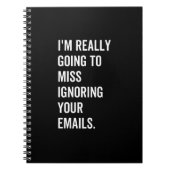 Ik ga je e-mails echt missen notitieboek (Voorkant)