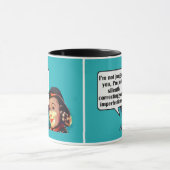 Ik ga je niet beoordelen... Retro Woman Mok (Midden)