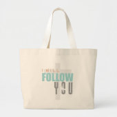 IK GA JE VOLGEN, Ruth Chris Tomlin Worship Grote Tote Bag (Voorkant)