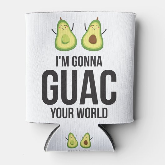 Ik ga je wereld schelen, Guacamole Avocado Blikjeskoeler (Voorkant)