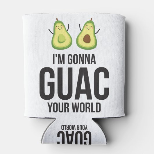 Ik ga je wereld schelen, Guacamole Avocado Blikjeskoeler (Achterkant)
