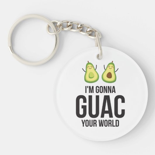 Ik ga je wereld schelen, Guacamole Avocado Sleutelhanger (Voorkant)