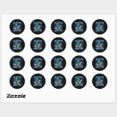 Ik ga jou grappig snuiven Alpha Wolf Meme Ontkoppe Ronde Sticker (Vel)