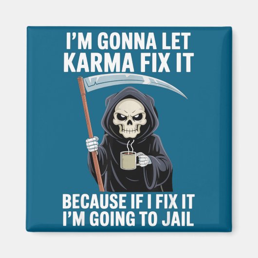 Ik ga karma het laten oplossen omdat als ik het op magneet (Voorkant)