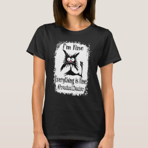 Ik Ga Leuk Alles Is Leuk Kat Kleuterleraar T-shirt