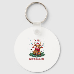 Ik Ga Leuk Alles Is Leuk Kerstmis Hoogland Koe Sleutelhanger