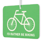 Ik ga liever fietsen grappige fietser auto luchtverfrisser (Links)