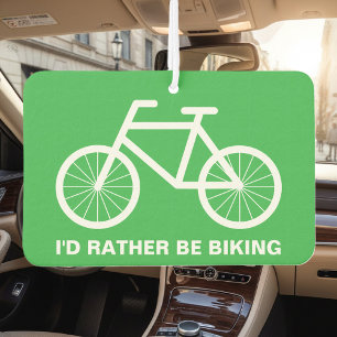 Ik ga liever fietsen grappige fietser auto luchtverfrisser