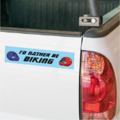Ik Ga Liever Fietsen Leuk Fietser Motorrijder Bumpersticker (Op Truck)
