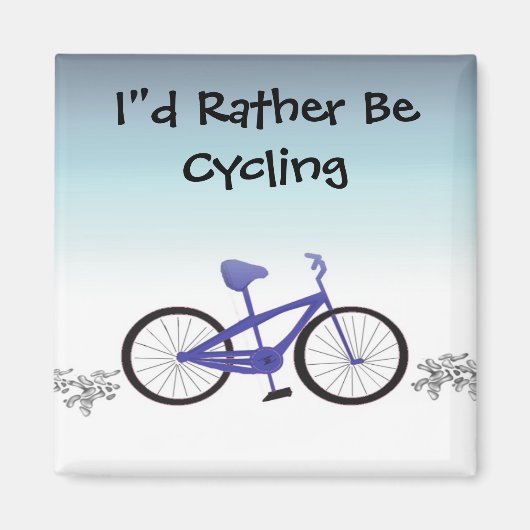 Ik ga liever fietsen magneet (Voorkant)