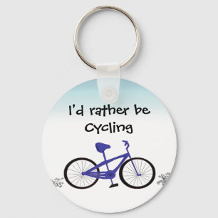 Ik ga liever fietsen sleutelhanger