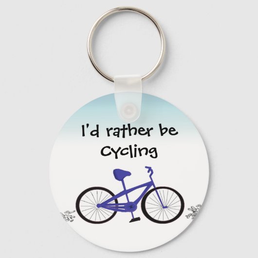 Ik ga liever fietsen sleutelhanger (Voorkant)