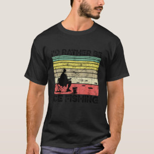 Ik Ga Liever Ijsvissen Ijsvisser Visser Hengel T-shirt
