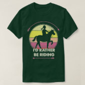 Ik ga liever met paardenschenkingen voor meisjes s t-shirt (Design voorkant)