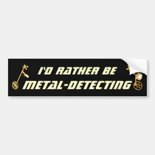 Ik Ga Liever Metaal Detecteren Fun Detectorist Bumpersticker