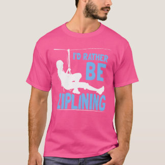 Ik ga liever op een kabelbaan Hobby Zipline Sport  T-shirt