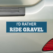 Ik Ga Liever Over Grind Bumpersticker (Op auto)