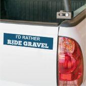 Ik Ga Liever Over Grind Bumpersticker (Op Truck)
