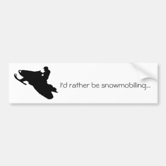 Ik ga liever sneeuwen...Bumpersticker Bumpersticker