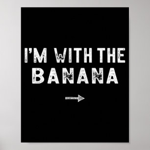 Ik ga met de bananapak matching luie Halloween Poster