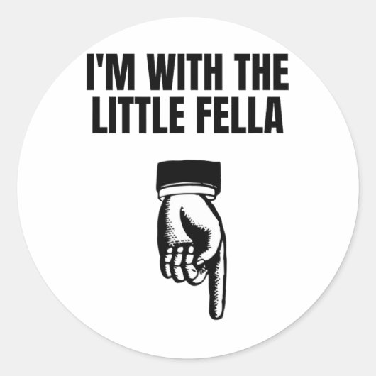 Ik ga met de kleine verlegen vakantiewissel ronde sticker (Voorkant)