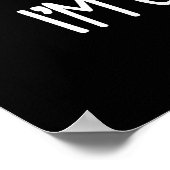 Ik ga met het virale Funny Virus Pun Dark BG Poster (Hoek)