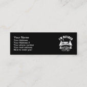 Ik ga met pensioen om te kamperen... mijn baan RV Mini Visitekaartje (Voorkant)