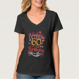 Ik ga mijn 60ste verjaardag in als een baas t-shirt