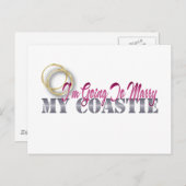 Ik ga mijn Coastie trouwen Briefkaart (Voorkant / Achterkant)