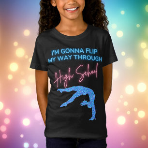 Ik ga mijn weg door de middelbare school. t-shirt