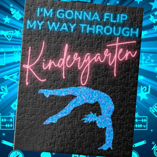 Ik ga mijn weg door Kindergarten draaien Legpuzzel