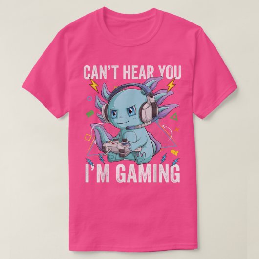 Ik ga naar Axolotl Video Gamer Kawa T-shirt (Design voorkant)