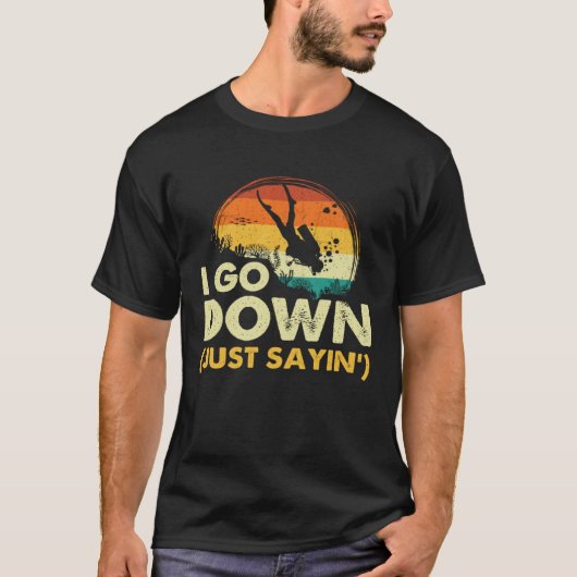 Ik ga naar beneden Duikuitrusting Duikinstructeur T-shirt (Voorkant)