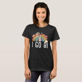 Ik ga naar Bisexual Rainbow Pride March Bisexualit T-shirt (Voorkant volledig)