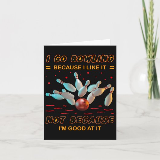 Ik ga naar Bowling omdat ik het niet leuk vind omd Kaart (Voorkant)