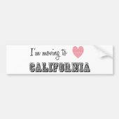 Ik ga naar Californië Bumpersticker (Voorkant)