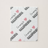 Ik ga naar Californië diagonaal Legpuzzel (Verticaal)