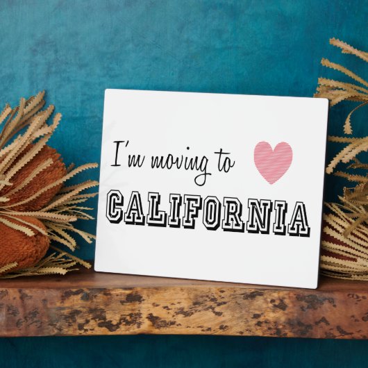 Ik ga naar Californië Fotoplaat (Zijkant)