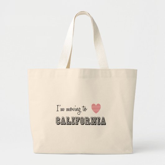 Ik ga naar Californië Grote Tote Bag (Voorkant)
