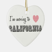 Ik ga naar Californië Keramisch Ornament (Rechts)