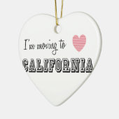 Ik ga naar Californië Keramisch Ornament (Links)