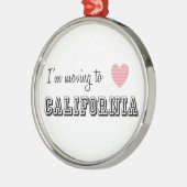 Ik ga naar Californië Metalen Ornament (Links)